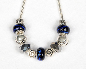 New York Yankees Theme Bead Necklace