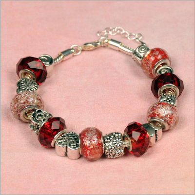 Valentines Day Glitter Glamour Bracelet