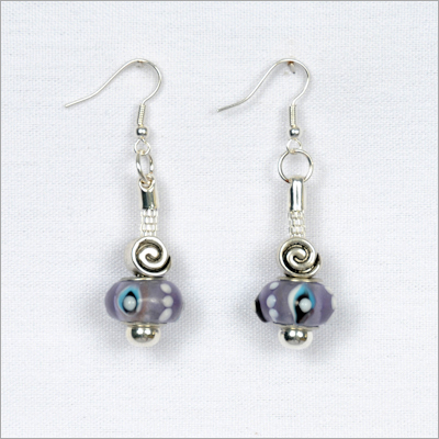 Whimsical Glass Bead Earrings