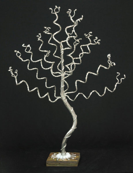 Medium Silver Tree on Slate