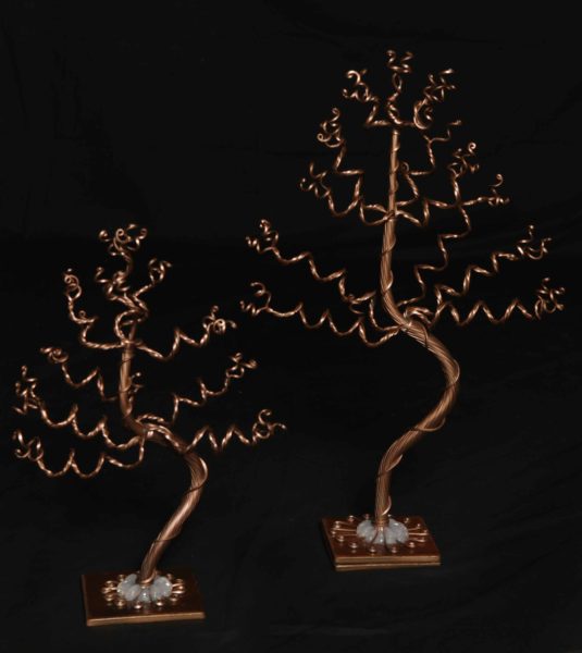 Small and Medium Bronze Trees