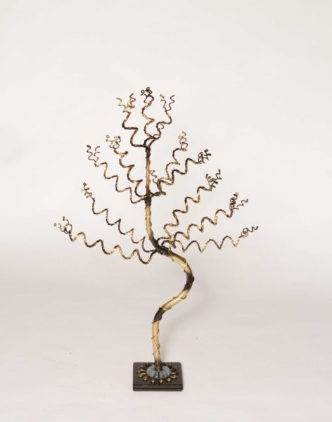 Medium Tall Black and Gold Tree