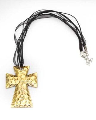 Gold Cross Pendant Necklace