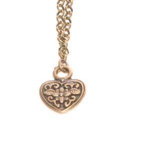 Antique Brass Medium Heart Pendant