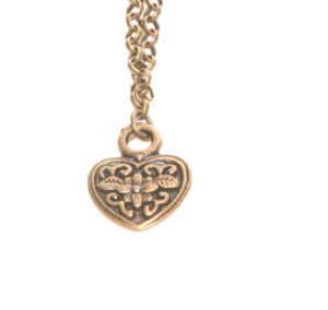 Antique Brass Small Heart Pendant