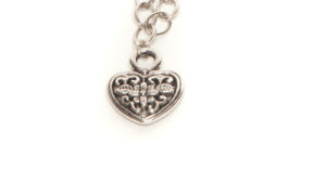 Silver Plated Heart Pendant Necklace