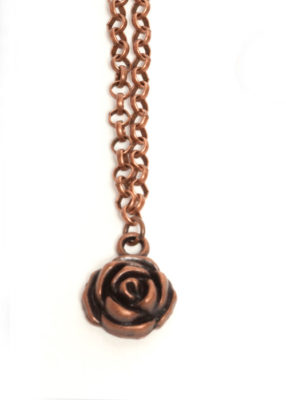 Rose Necklace - Copper Colored
