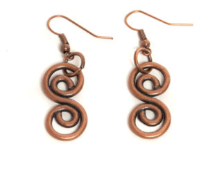 Squiggle Earrings - Copper Colored - BEST SELLER!