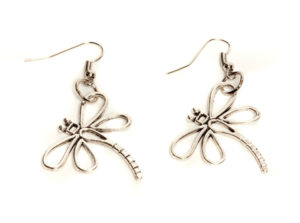 Dragonfly Earrings - Silver Plated