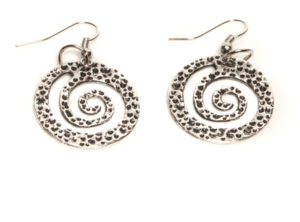 Silver Plated Spiral Earrings - Best Seller