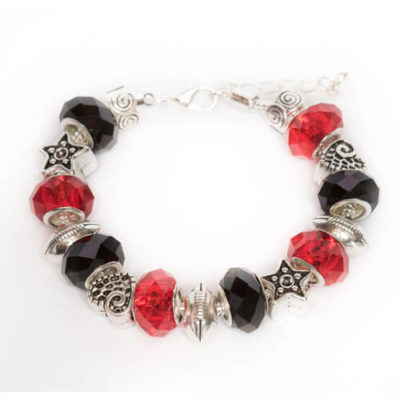 Atlanta Falcons bracelet, Falcons bracelet, Falcons jewelry, bracelet, red, black