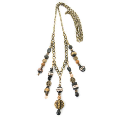 5-pendant-antique-brass-with-variety-of-black-ambers