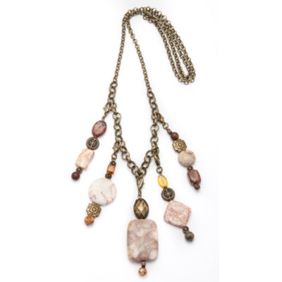 5-pendant-antique-brass-with-variety-of-creme-earthtone-beads