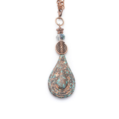 Patina-Teardrop-and-Spiral-Beads
